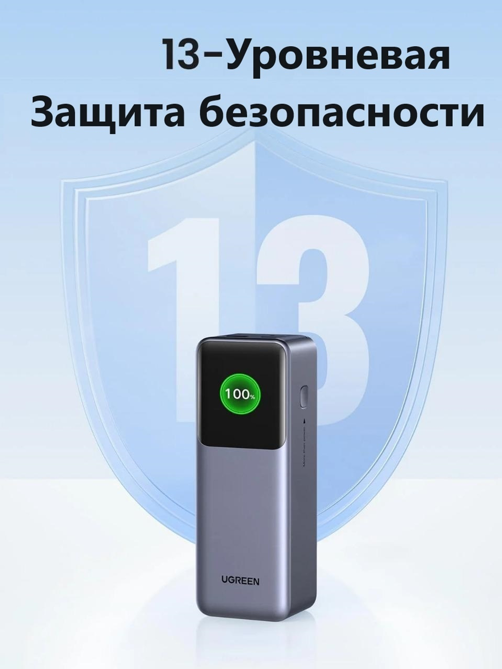 Внешний аккумулятор Ugreen 35525 25000 мАч серый