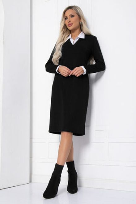 Платье Деловой стиль (черное) П12342-12 LT Collection