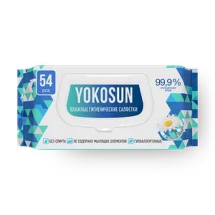 Антибактериальные влажные салфетки YokoSun 54 шт