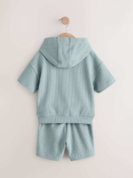 Толстовка с капюшоном и шорты в комплекте для мальчика Next E99-875, Голубой