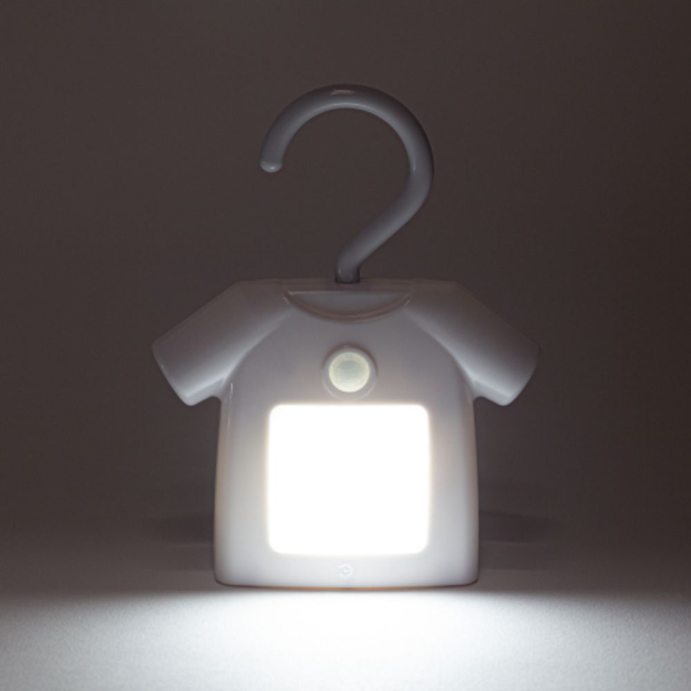 Ночник - светильник светодиодный ЭРА NLED-486-1W-MS-W на батарейках с датчиком движения белый