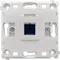 Donel R98 опорная плата с адаптером Keystone Black (одиночная) для телефонной/компьютерной розетки,