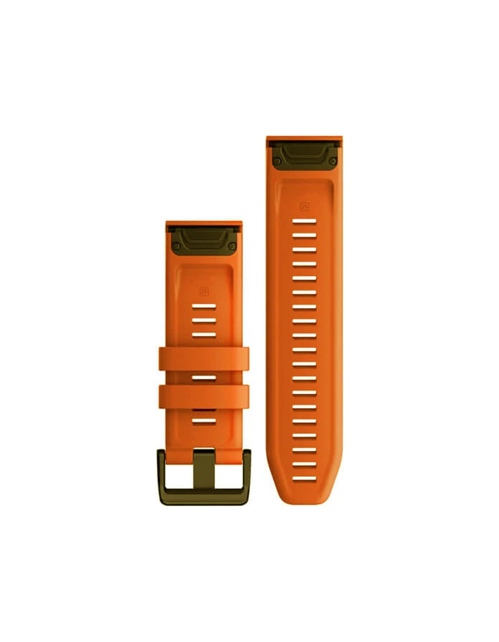 Ремешок силиконовый 26 мм для Garmin Fenix 7x Premium быстросъемный QuickFit (Оранжевый)