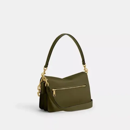 COACH СУМКА ЧЕРЕЗ ПЛЕЧО TABBY CHAIN, ОЛИВКОВЫЙ