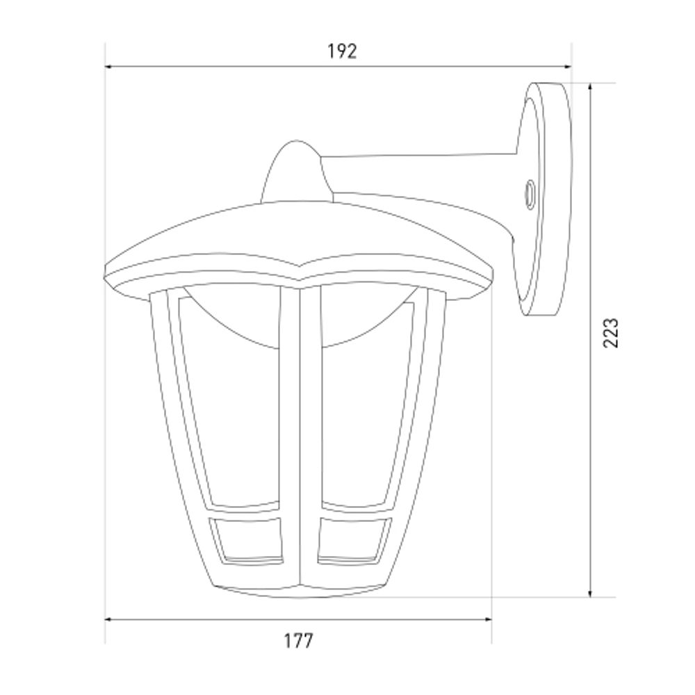 Садово-парковый светильник ЭРА «Дели 3» ДБУ 07-8-006 белый 6-гранный настенный IP44 светодиодный 8Вт 3000K | Садово-парковые светильники