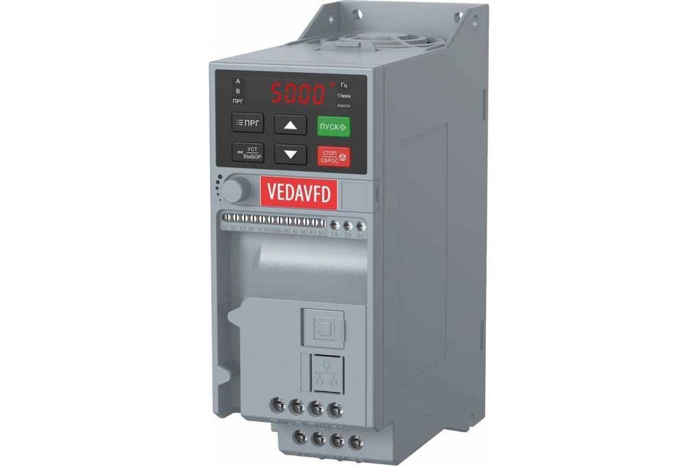 Преобразователь частоты VEDA VF-51-P1K5-0007-L5-S2-E20-B-H+PAN 220 В 1,5кВт 7А.