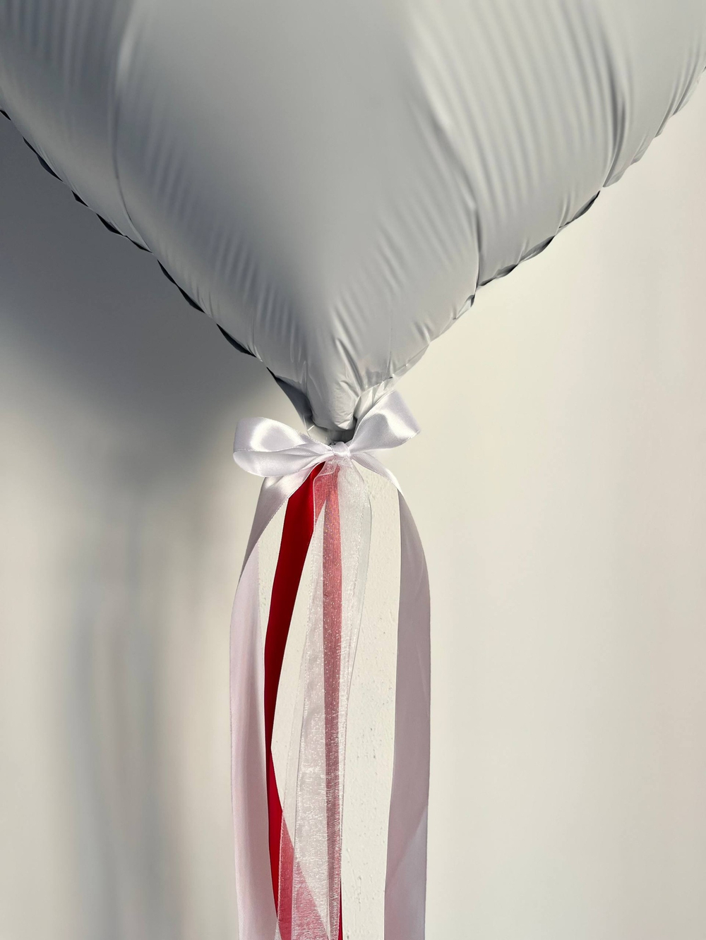 Воздушные шары большое белое сердце для мамы №3410