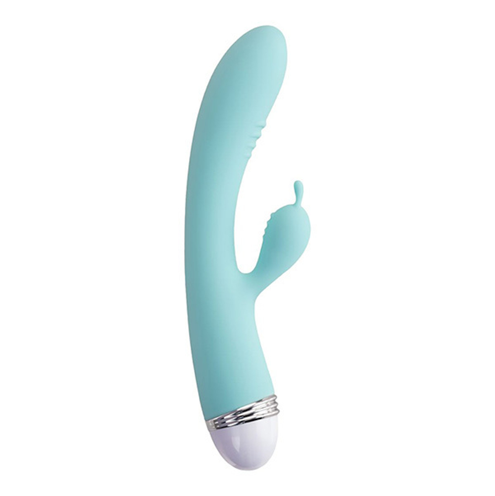 Мятный вибратор-кролик 22см ToyFa Flovetta Iris 457702