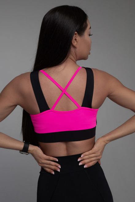 Топ Neon Perforation Pink №1