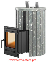 Печь для бани Эверест "Steam Master 30 ЧУГУН" Ламель Талькохлорит, S-20