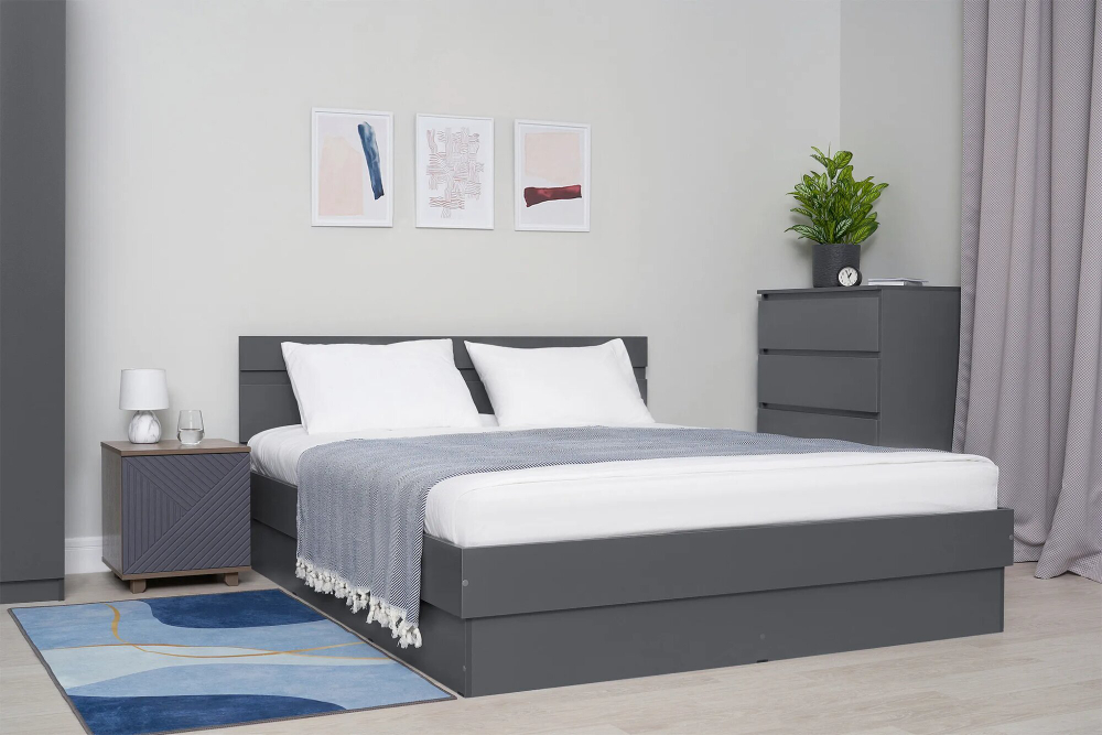 Кровать Бруклин, спальное место 160х200, ЛДСП