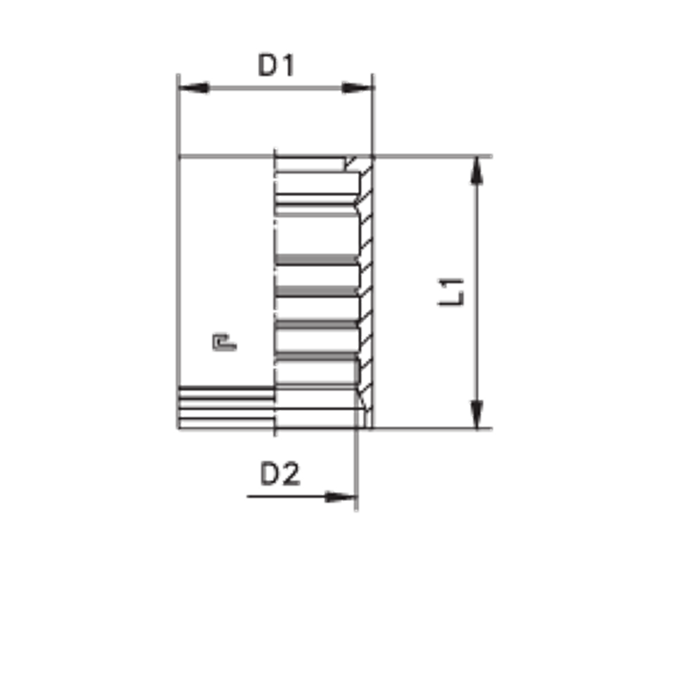 Муфта DN 25 4SP/4SH/R13 Interlock