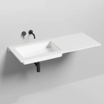 Раковина врезная снизу столешницы Salini MAREA 14 1802214M 60 из искусственного камня S-Stone, белая матовая