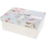 Коробка подарочная «Грация» 23*16*9.5 см, Серебро