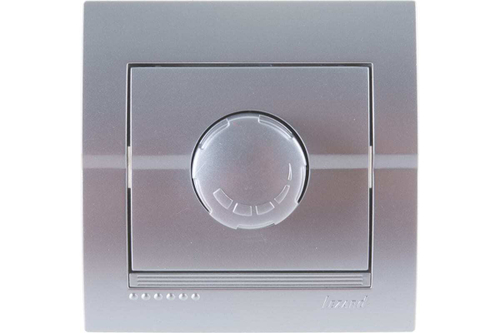 DERIY 702 2828 157 Диммер 1000 Вт. серибристый металлик