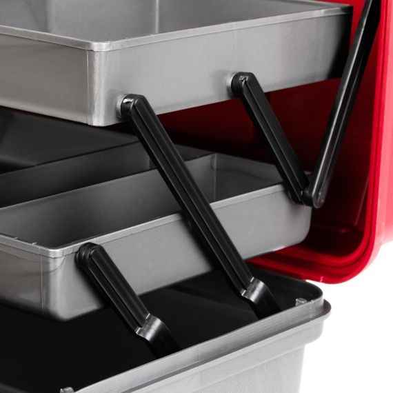 Ящик рыболова Helios двухполочный красный