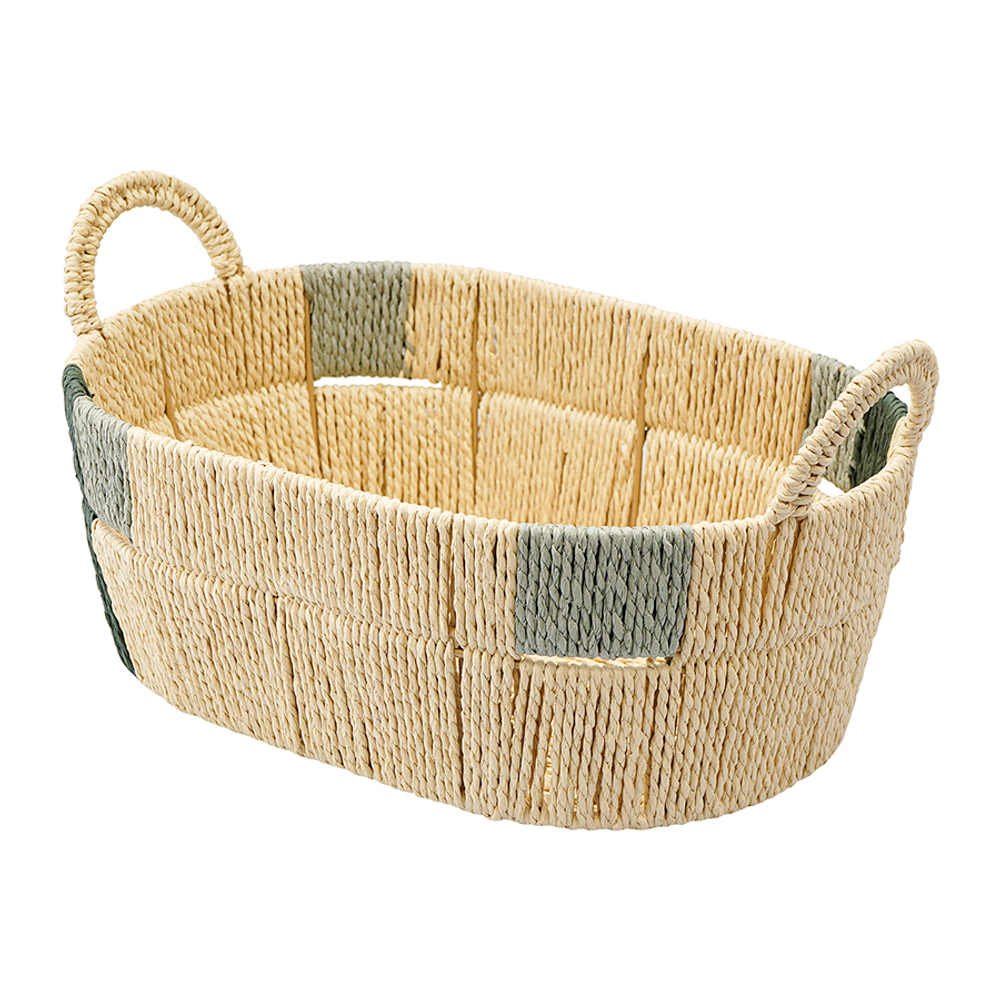 Корзина плетеная овальная bodhran sage из коллекции ethnic, размер m