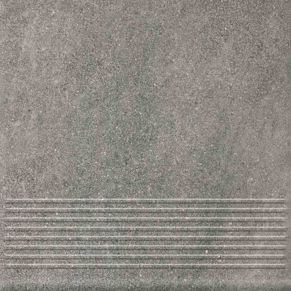 Ceramika Paradyz - Mattone Sabbia Grafit - Ступень с насечками рядовая 300x300