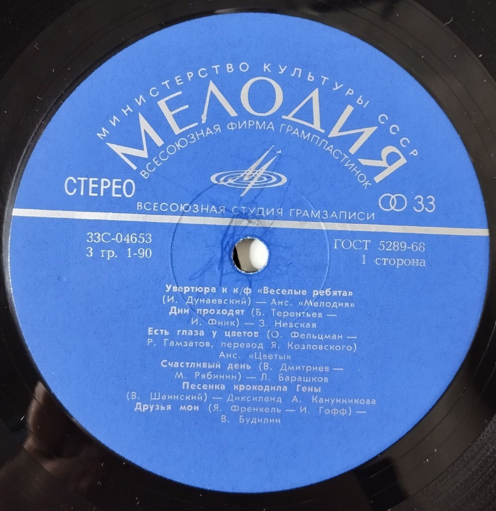 Винтажная виниловая пластинка LP Сборник Ансамбль Мелодия Концерт (СССР 1974) ВСГ Есть Глаза У Цветов
