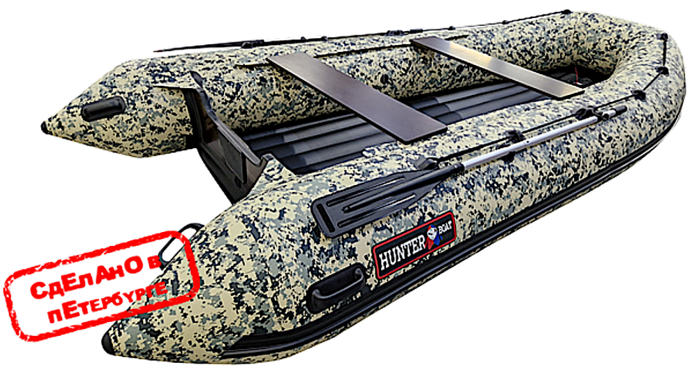 Лодка ПВХ Hunterboat Хантер Классика НД 390А -