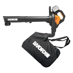 WORX WG583E 40В воздуходувка-пылесос аккумуляторная бесщеточная (2 x 4 Ач, ЗУ) 335 м/с