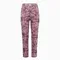 Брюки женские с принтом, цвет розовый с черн рисунком, размер 48