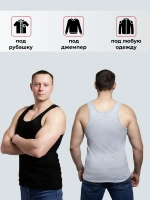 майка бельевая комплект из 3 штук борцовка базовая