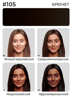 Пигмент Ne Pigment Брюнет #105, 7 мл.