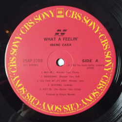 Винтажная виниловая пластинка LP Irene Cara What A Feelin (Japan 1983) (Obi) (Photo)