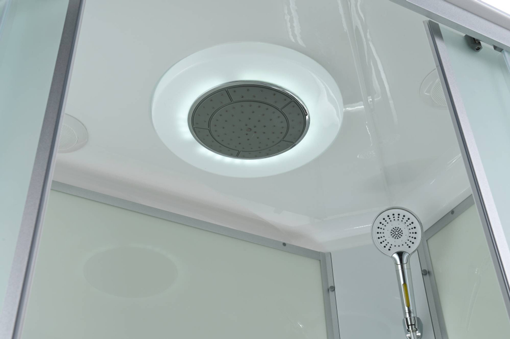 Душевая кабина AvaCan (АваКан) C2012R LED с низким поддоном, с ГМ, с электрикой и LED освещением, 120х80х215