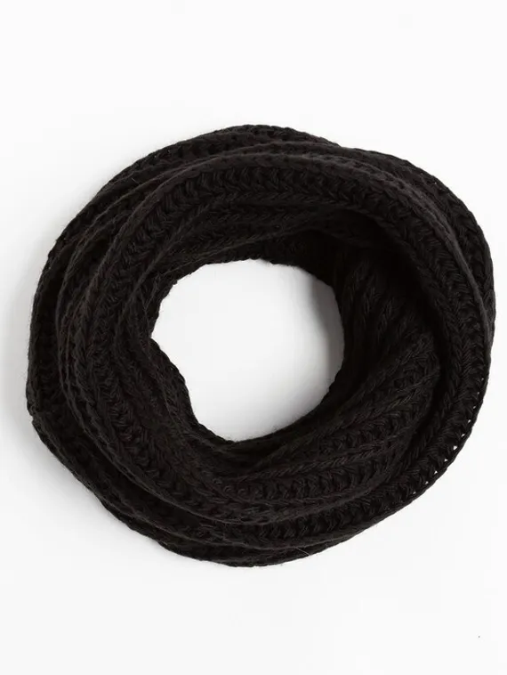 Снуд женский, цвет чёрный, размер 120x30