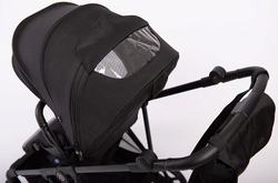 Прогулочная коляска Peppy Amici с автокреслом Verona Beige Black рама Black