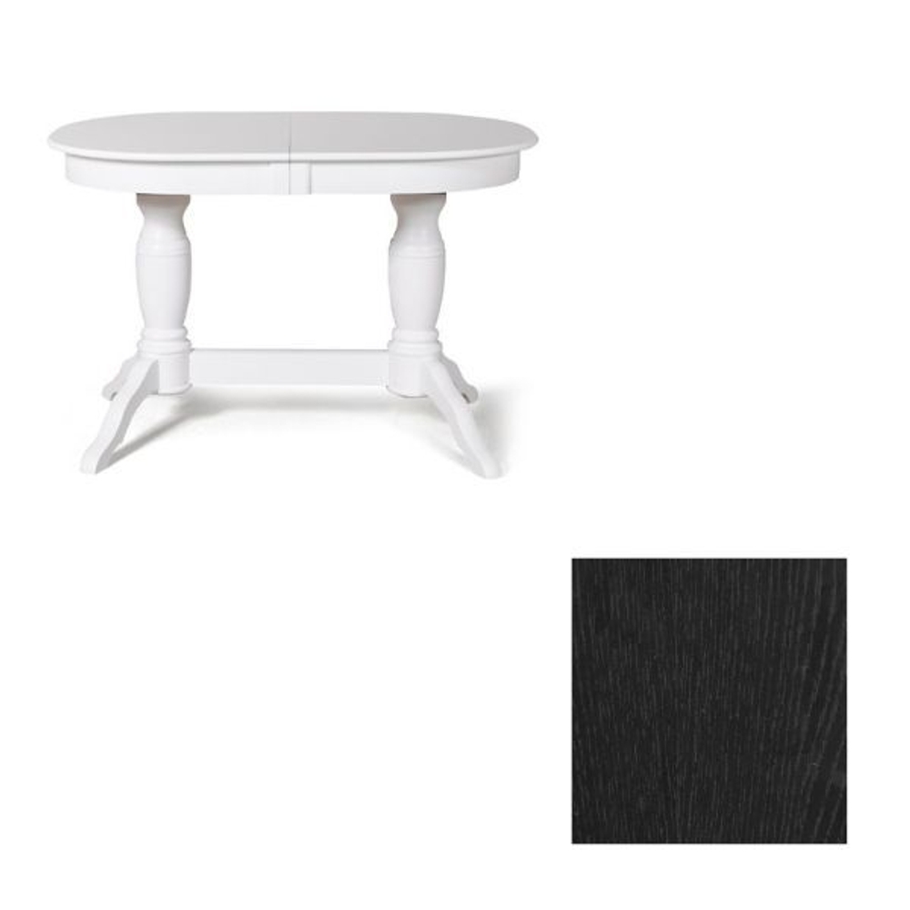 Обеденный стол Пан 120(160)x80 (черный)