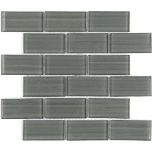 Мозаика стеклянная Mattoni Grigio 50x100 Impressioni серый