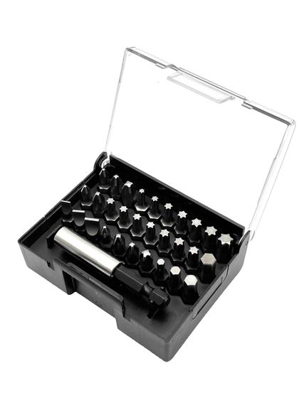 Felo Набор бит SL/PH/PZ/Hex/Tx 30 шт и битодержатель в кейсе 02013116