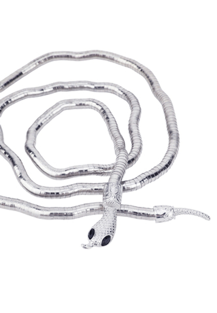 Чокер "змея" цвет - серебро