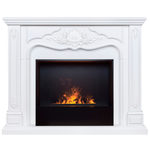 Каминокомплект Real Flame Victoria 26 WT с очагом 3D Cassette 630 Black Panel