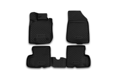 Коврики 3D в салон NISSAN Terrano, 2014-2016, 2WD, 4 шт. (полиуретан) Element.CARNIS10047K