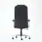 Кресло Barneo K-117 для персонала черная кожа, газлифт 3кл