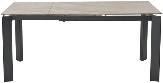 Стол CORNER 120 GLOSS AMBER JADE SOLID CERAMIC / BLACK