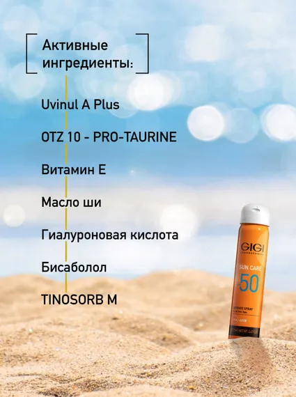 Спрей SPF50 солнцезащитный