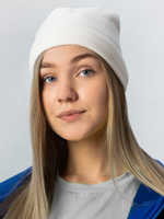 Шапка из флиса Молоко