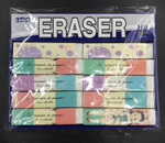 Ластик "Девочка",в картонном держателе, 6,5*1,5см, 4 цвета микс