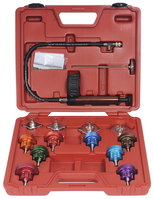 Набор для проверки герметичности системы охлаждения 13 предметов