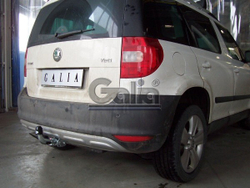 Фаркоп оцинкованный Galia S098C для Skoda Yeti 2009-2018(паспорт и сертификат в комплекте)(без электрики)