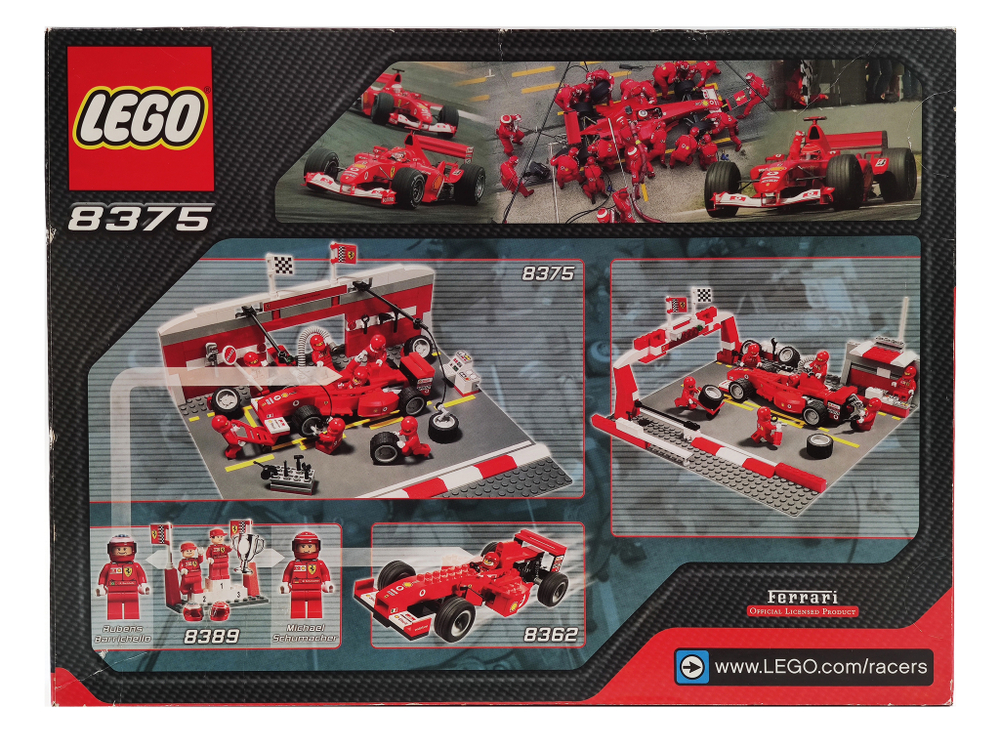 Конструктор LEGO  Racers 8375 Пит-комплект Ферарри F1