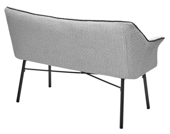 Скамья BERGAMO UF998-14 светло-серый, букле / UF998-16 темно-серый