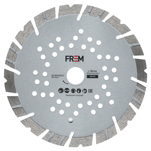 Алмазный отрезной диск 180x22.23x2.6 FREM 500103