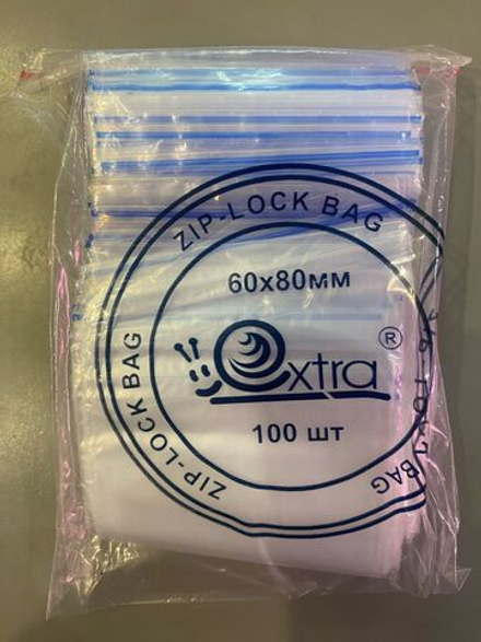 Пакеты зип-лок 100шт 60х80мм