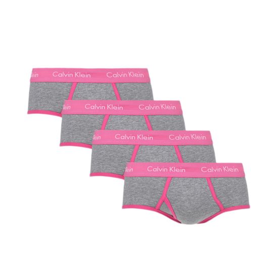 Мужские трусы брифы серые набор 4 в1 Calvin Klein CK52211